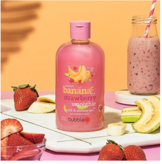 Gel douche Smoothie banane et fraise (500ml)