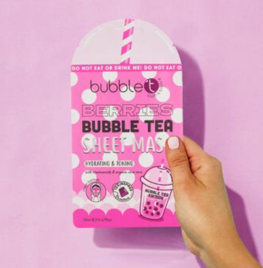 Masque en feuille hydratant aux baies - Édition Bubble Tea (20 ml)